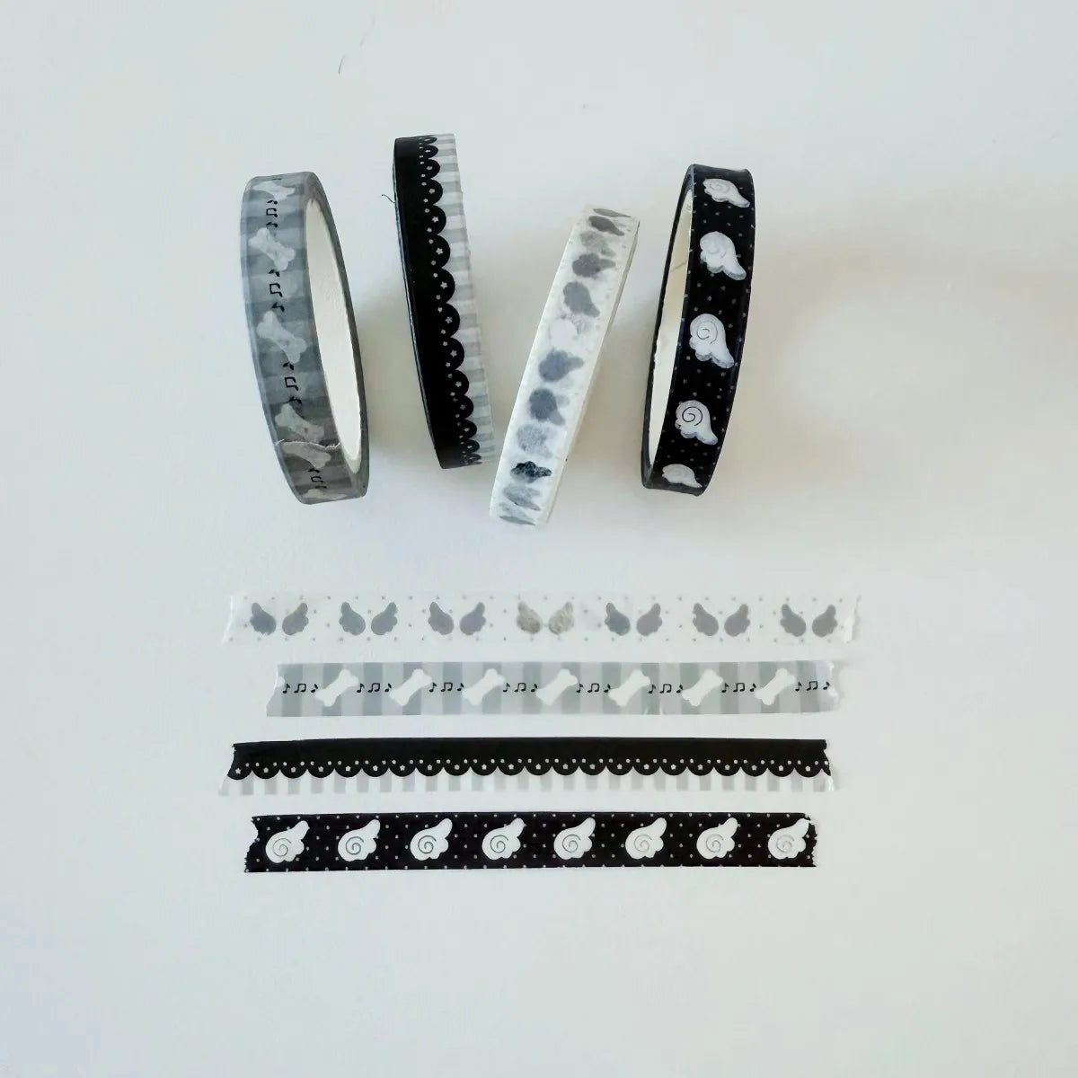 Ultra Thin Washi Tape Silver Foil 4Mm Scrapbook Tape Washi Tape Stickers Border Stripes Basic Journal Decor