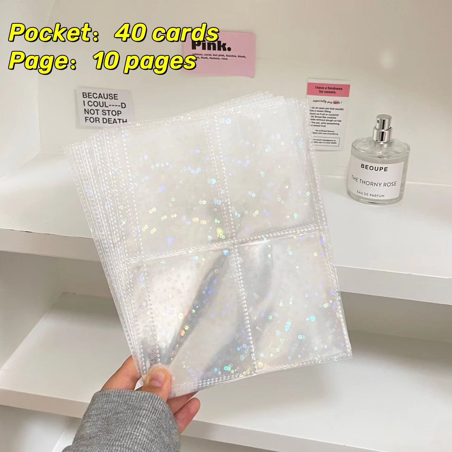 10Pcs Photocard Sleeves for 6 Ring A5 Binder, Ultra-Clear K-Pop Photocard Sleeves,Top Loading Photo Sheet Protector Collect Card