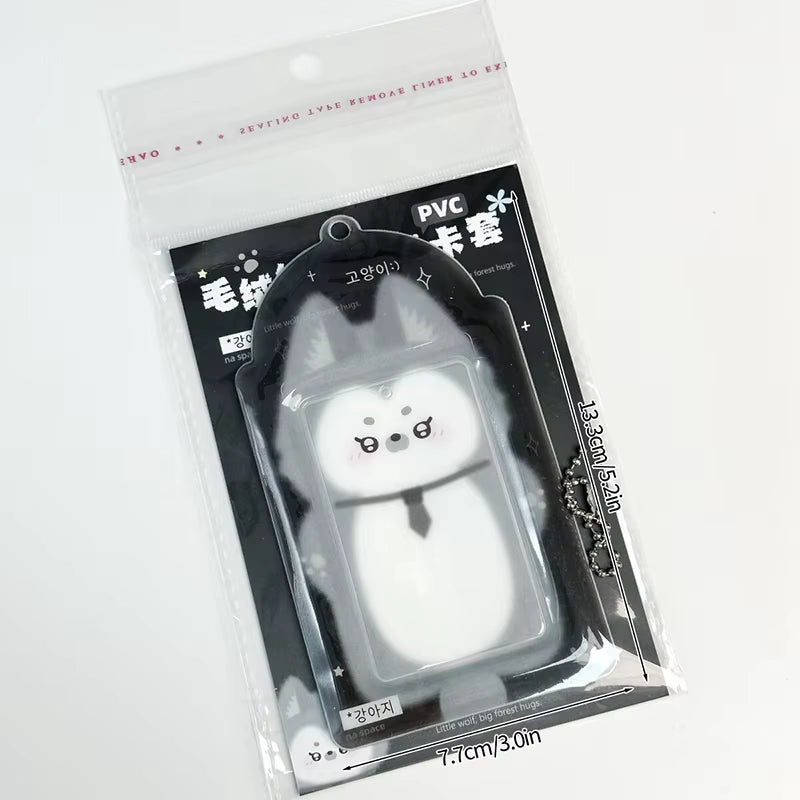Cute Strawberry Card Holder 3 Inch Sweet Pink Kpop Photocard Holder Idol Photo Card Protective Sleeves Couple Photo Dispaly Case