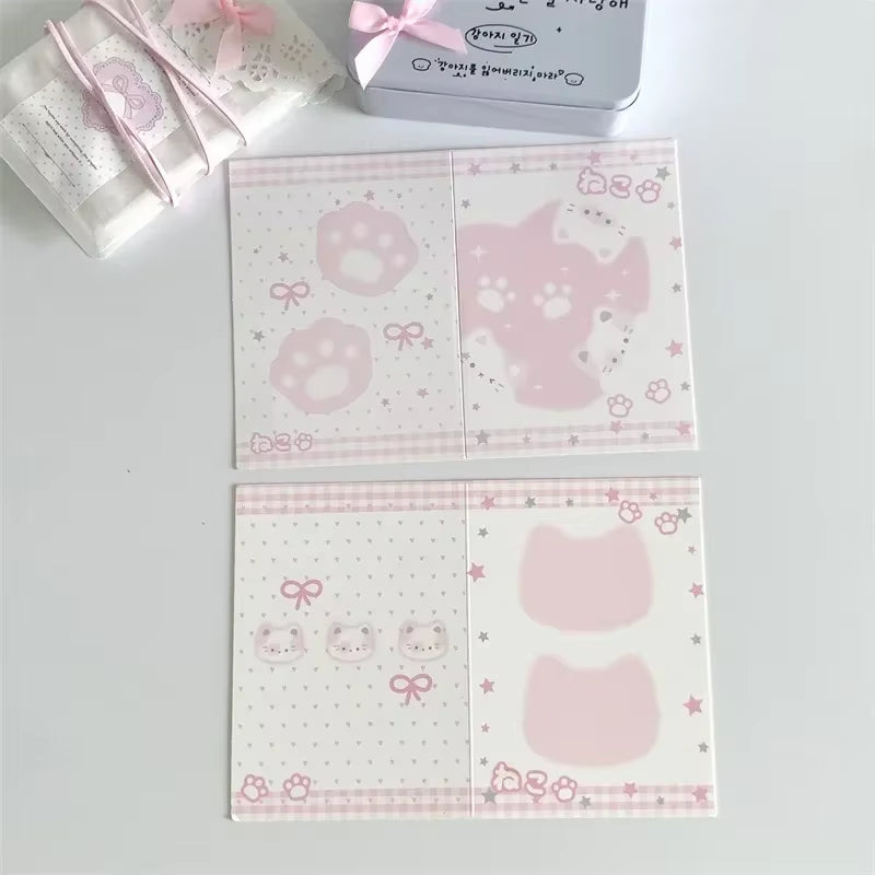 10 Pcs/Pack Korean Style Kpop Photo Card Back Packaging Card Set Packaging Sell Album Idol Photo Gift Package Card Supplies