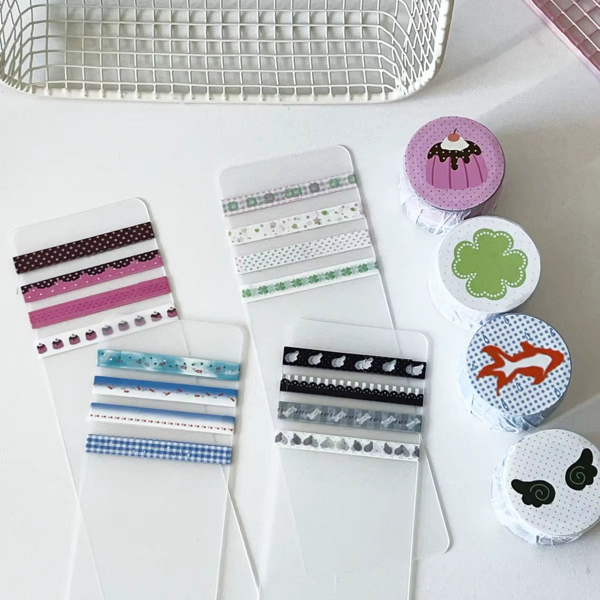 Ultra Thin Washi Tape Silver Foil 4Mm Scrapbook Tape Washi Tape Stickers Border Stripes Basic Journal Decor