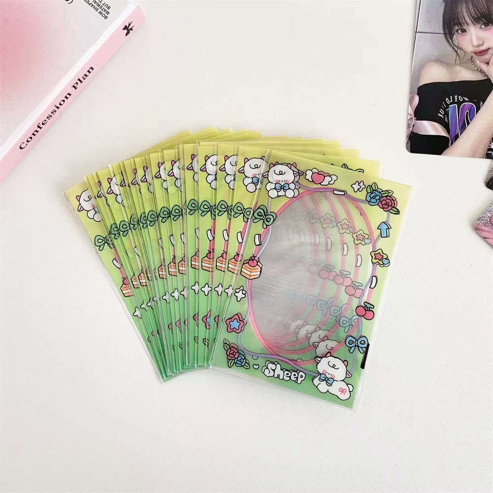20Pcs Kawaii Animal Frame 3Inch Cards Cover Photo Cards Decoration Package