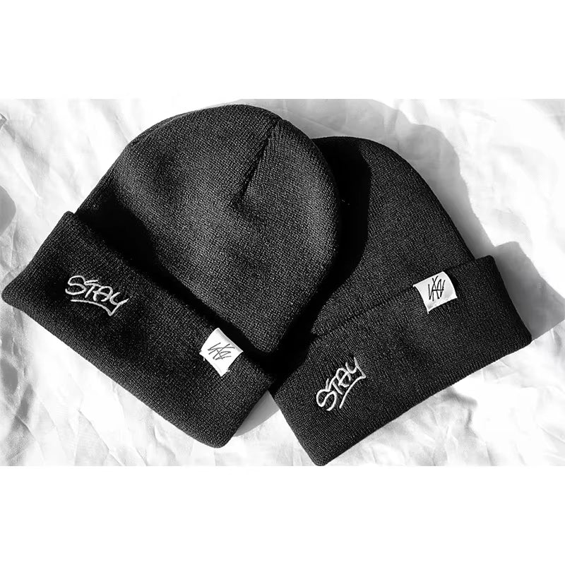 Kpop Bang Chan STAY Knit Cap Autumn Winter Embroidery Knitted Hats for Boys Girls