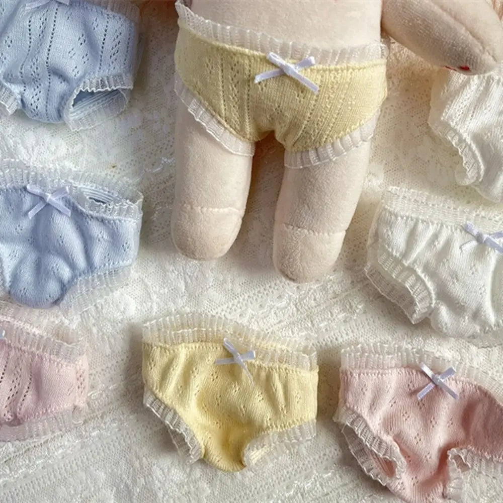 Doll Clothes Panties Lace Underwear 20Cm Cotton Underpant Knickers Clothing Accessories for 1/11 Ob11 Dolls for 1/12Bjd Doll