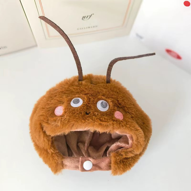 For 20Cm Cotton Idol Doll Hat Capybara/Pig/Frog/Duck Hat Cute Doll Accessories Foxes/Bee Headband Kids Girls Birthday Gifts