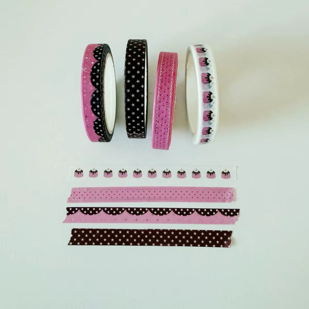 Ultra Thin Washi Tape Silver Foil 4Mm Scrapbook Tape Washi Tape Stickers Border Stripes Basic Journal Decor