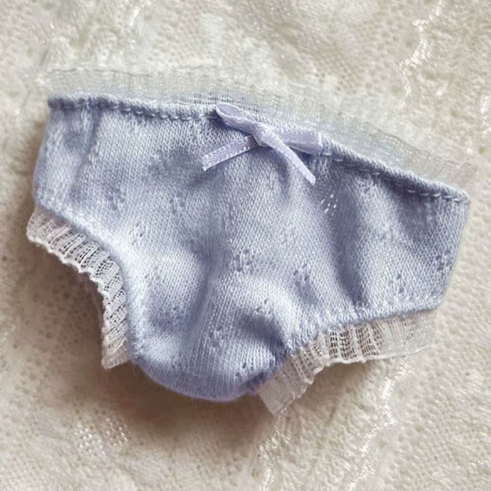 Doll Clothes Panties Lace Underwear 20Cm Cotton Underpant Knickers Clothing Accessories for 1/11 Ob11 Dolls for 1/12Bjd Doll
