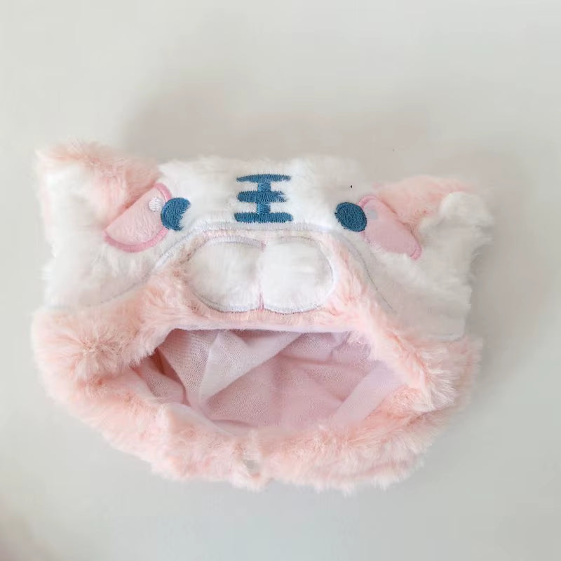 For 20Cm Cotton Idol Doll Hat Capybara/Pig/Frog/Duck Hat Cute Doll Accessories Foxes/Bee Headband Kids Girls Birthday Gifts