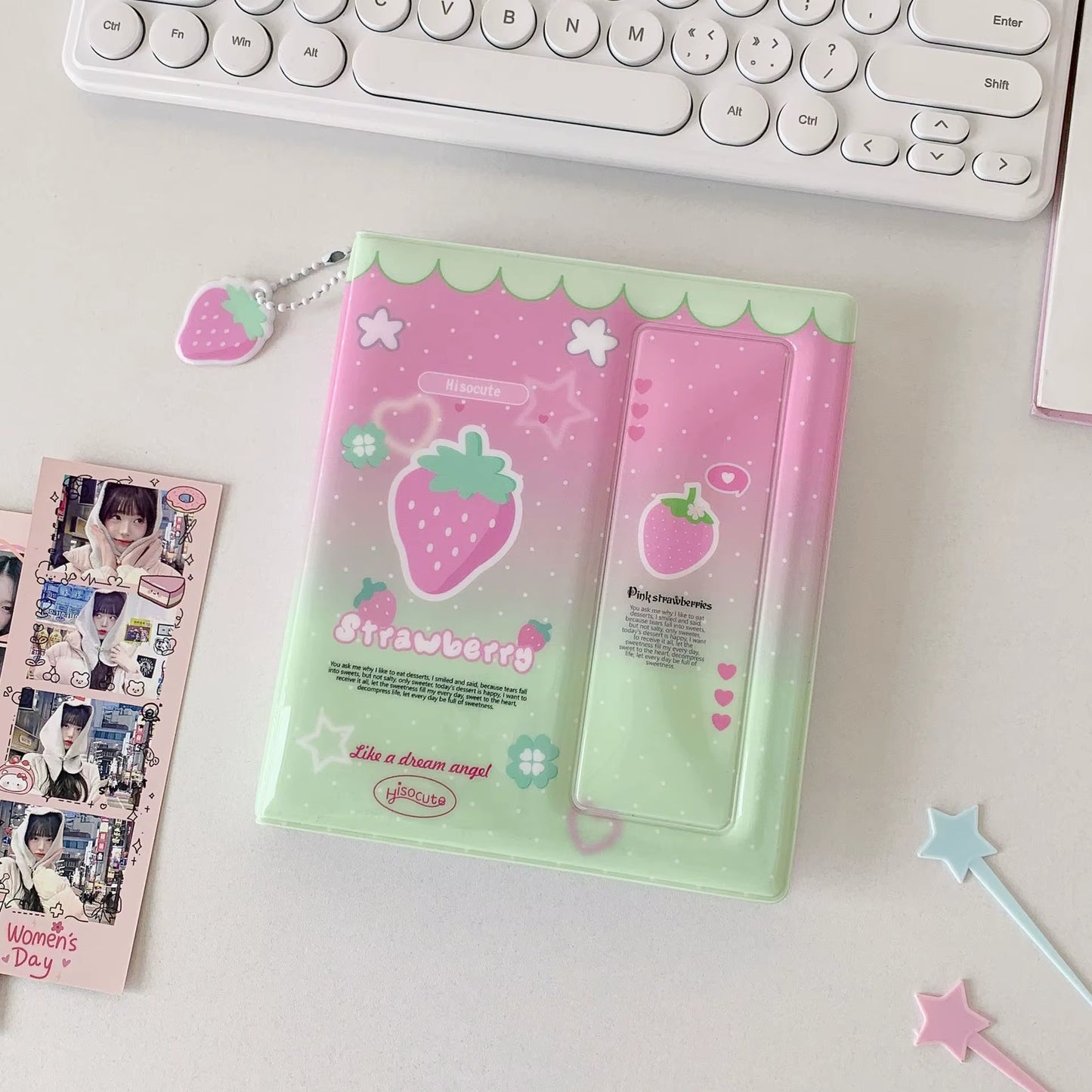 INS Style Korean Cartoon Life 4 Cut Album 6-Inch Postcard Storage Book Photo Sticker Album Polaroid Photo Collectors Album