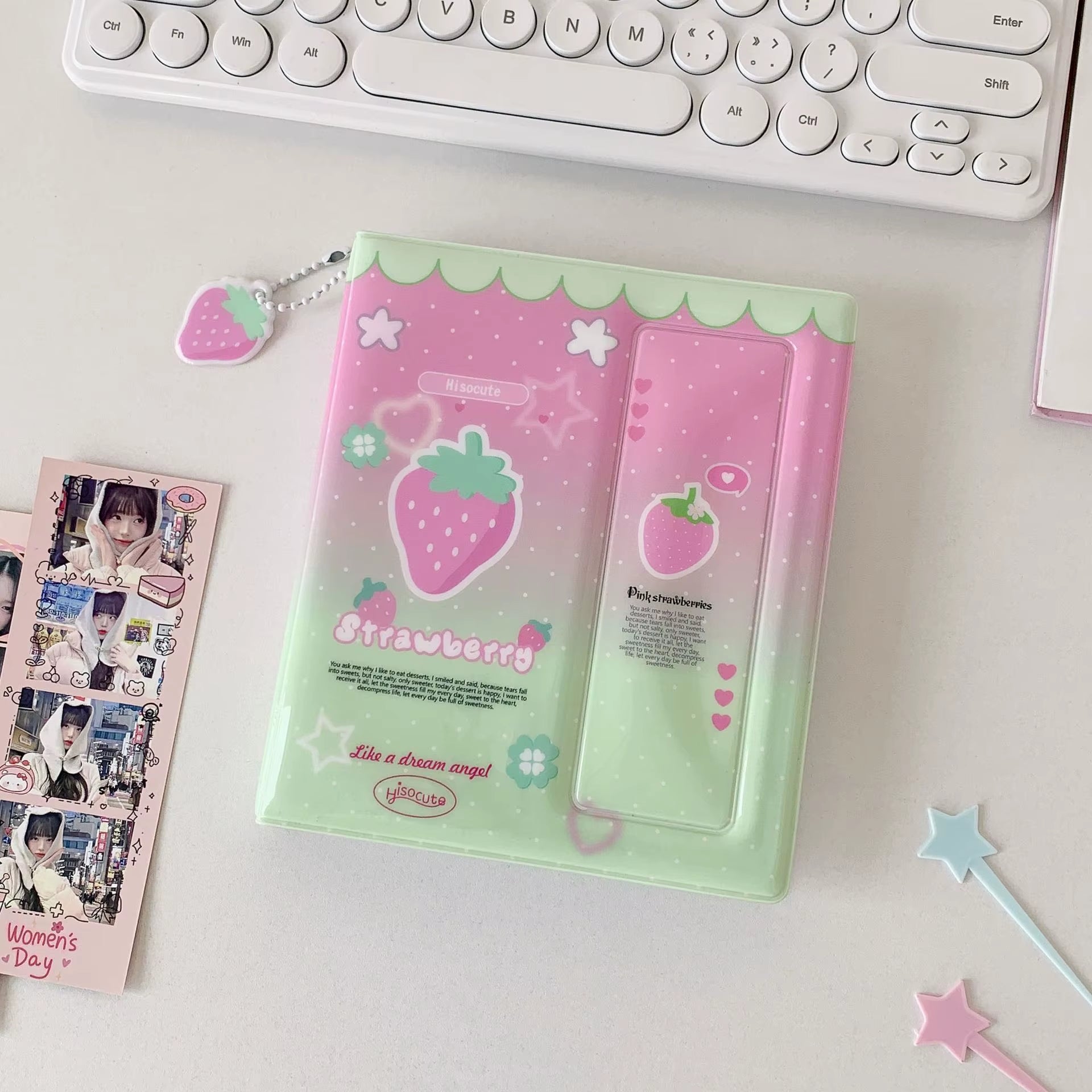 INS Style Korean Cartoon Life 4 Cut Album 6-Inch Postcard Storage Book Photo Sticker Album Polaroid Photo Collectors Album