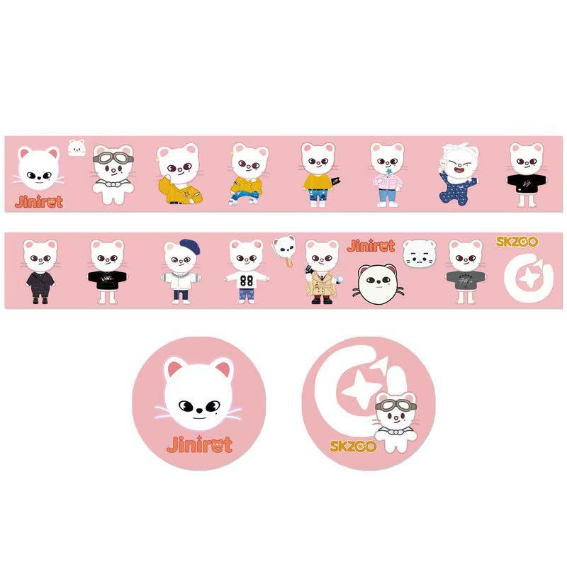 Cartoon Character and Cute Paper Tape Accounting Stickers Decoration Stickers