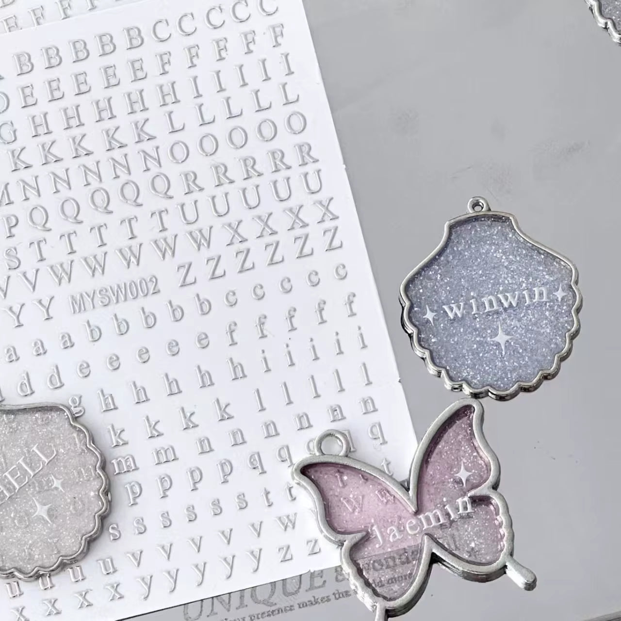 3Pcs Silver Star Stickers DIY Scrapbooking Journal Album Decor Stickers Aesthetic Letters Starburst Stickers Korean Stationery
