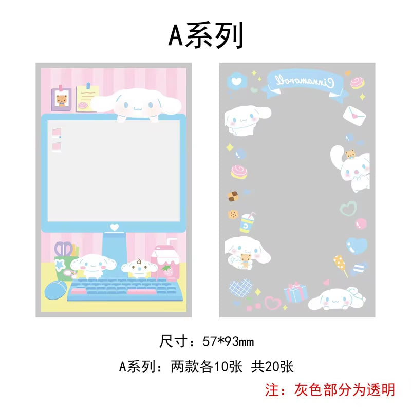 20Pcs/Lot Cute Japanese Cartoon Characters Kpop Photo Card Holder Idol Laser Photo Protective Display Sleeves Kawaii Stationery