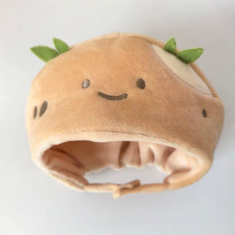 For 20Cm Cotton Idol Doll Hat Capybara/Pig/Frog/Duck Hat Cute Doll Accessories Foxes/Bee Headband Kids Girls Birthday Gifts