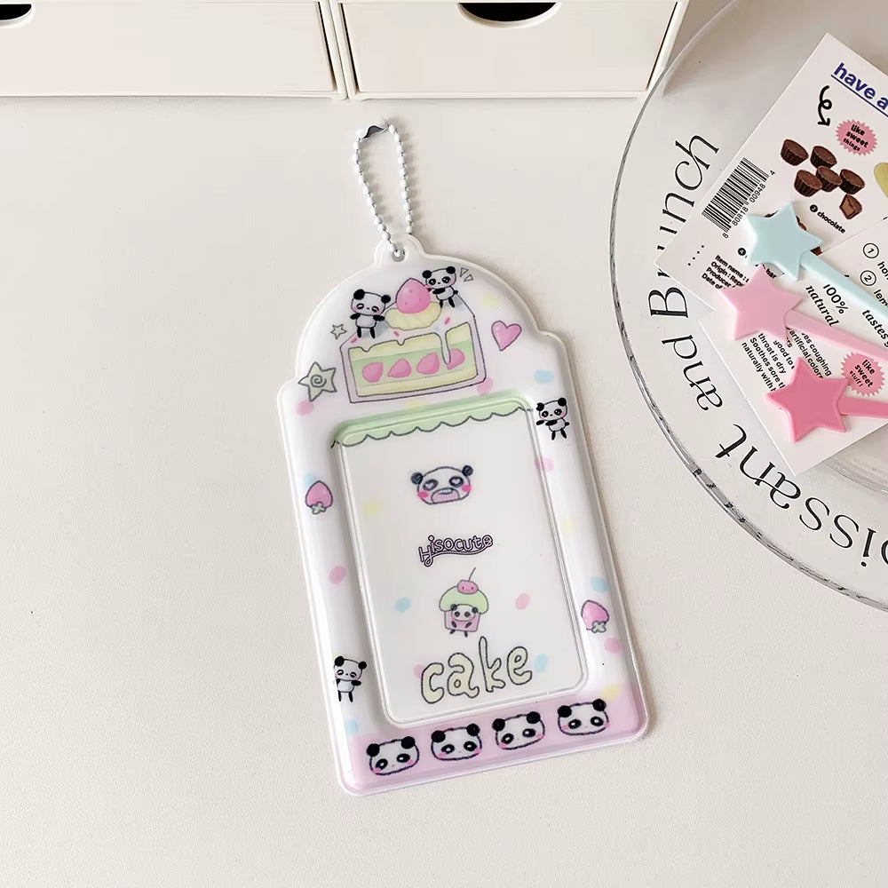Ins Style Korea Kawaii Animal PVC Card Holders Perfect for Storing K-Pop Idol Photo Cards Display Cover 3Inch Photocard Case