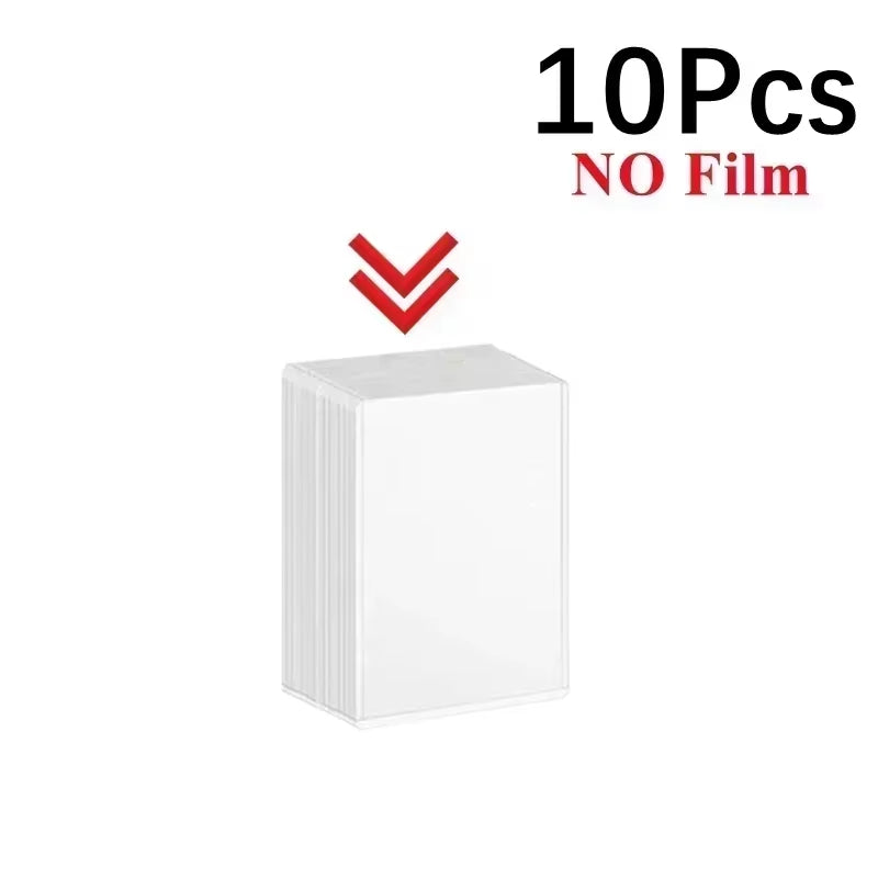 1-50PCS Transparent Korean Kpop Card Sleeve with Protective Film Clear Card Holder Idol Photo Game Card Covers 35PT