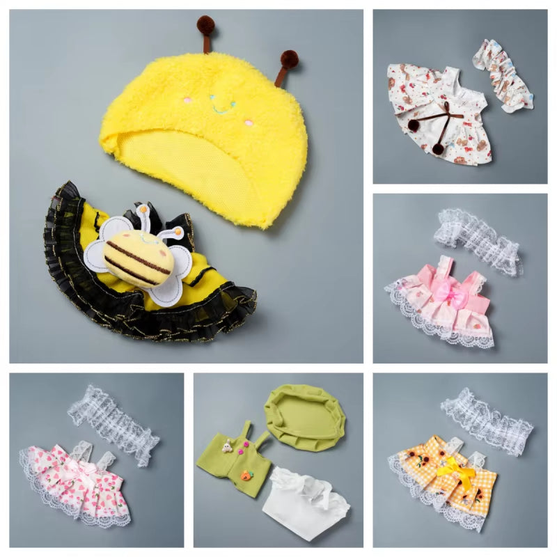 20Cm Plush Doll Accessories Toy Accessories Doll Clothing Cute Doll Set Skirt