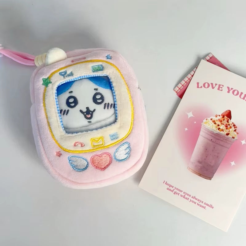 Cartoon Plush Doll Display Bag Dustproof Storage Bag for 10Cm Cotton Doll Phone Shape Halterneck Bag Doll Accessories