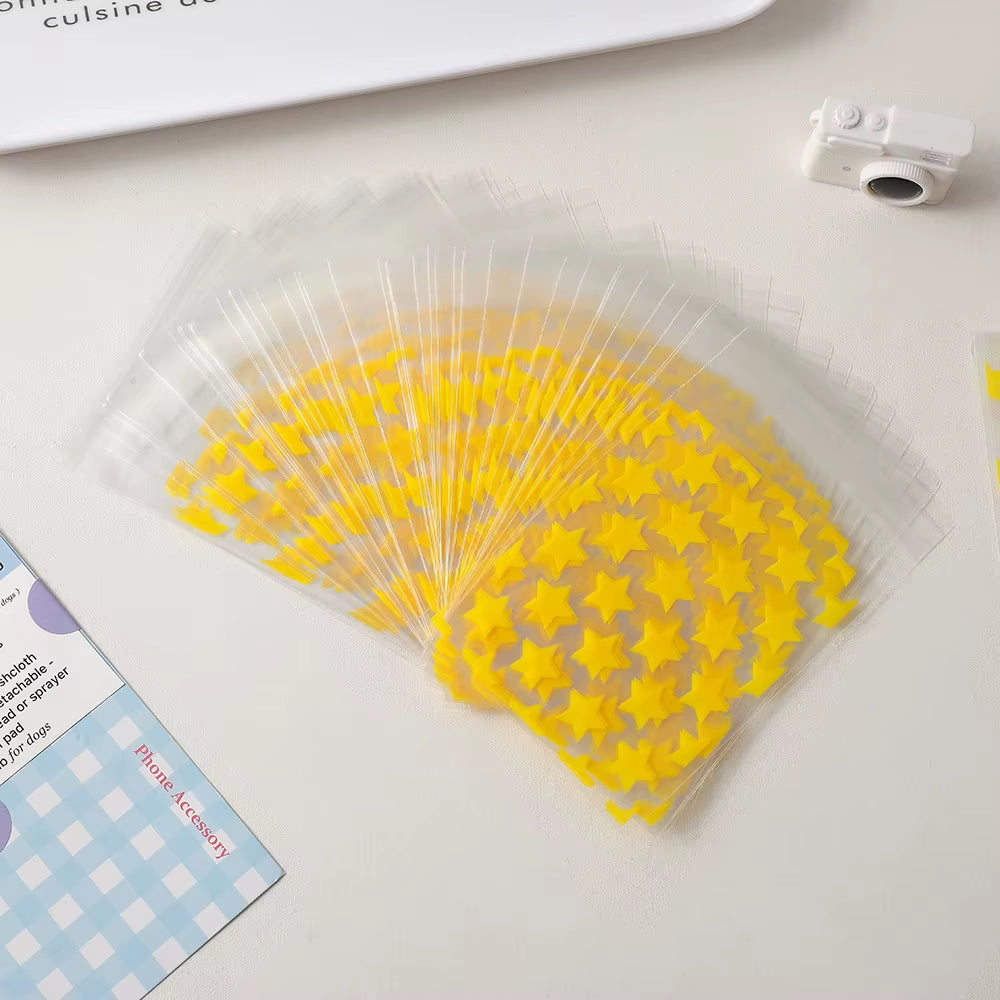 50Pcs Star Transparent Photocard Protect Cover Kpop Papeleria Small Thing Organzier Pouch Card Holders