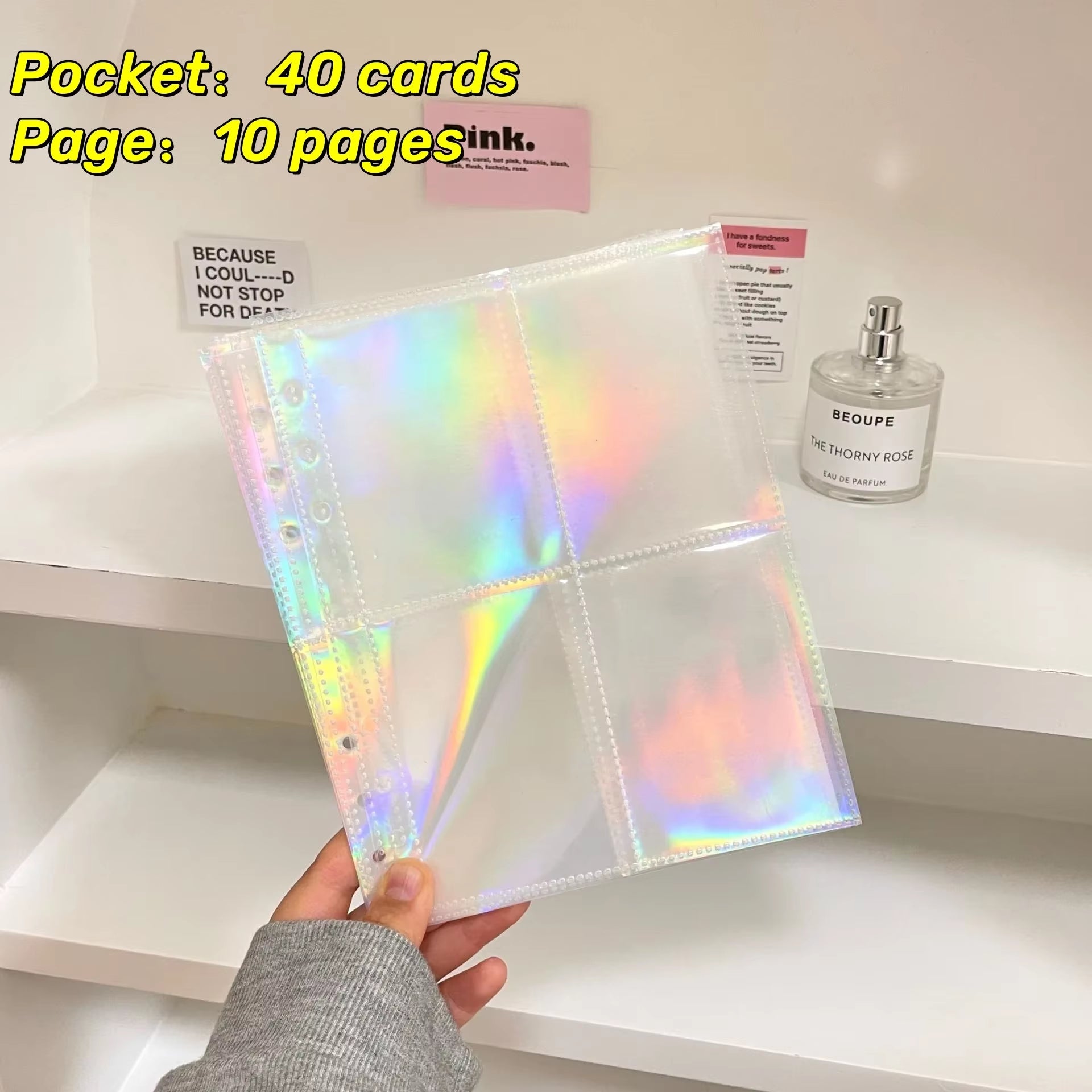 10Pcs Photocard Sleeves for 6 Ring A5 Binder, Ultra-Clear K-Pop Photocard Sleeves,Top Loading Photo Sheet Protector Collect Card