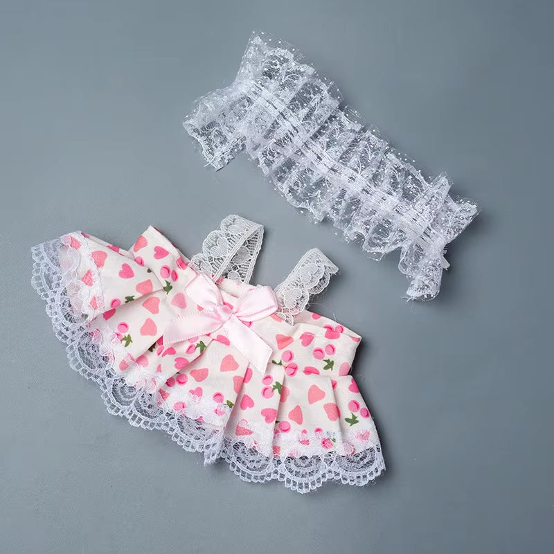 20Cm Plush Doll Accessories Toy Accessories Doll Clothing Cute Doll Set Skirt