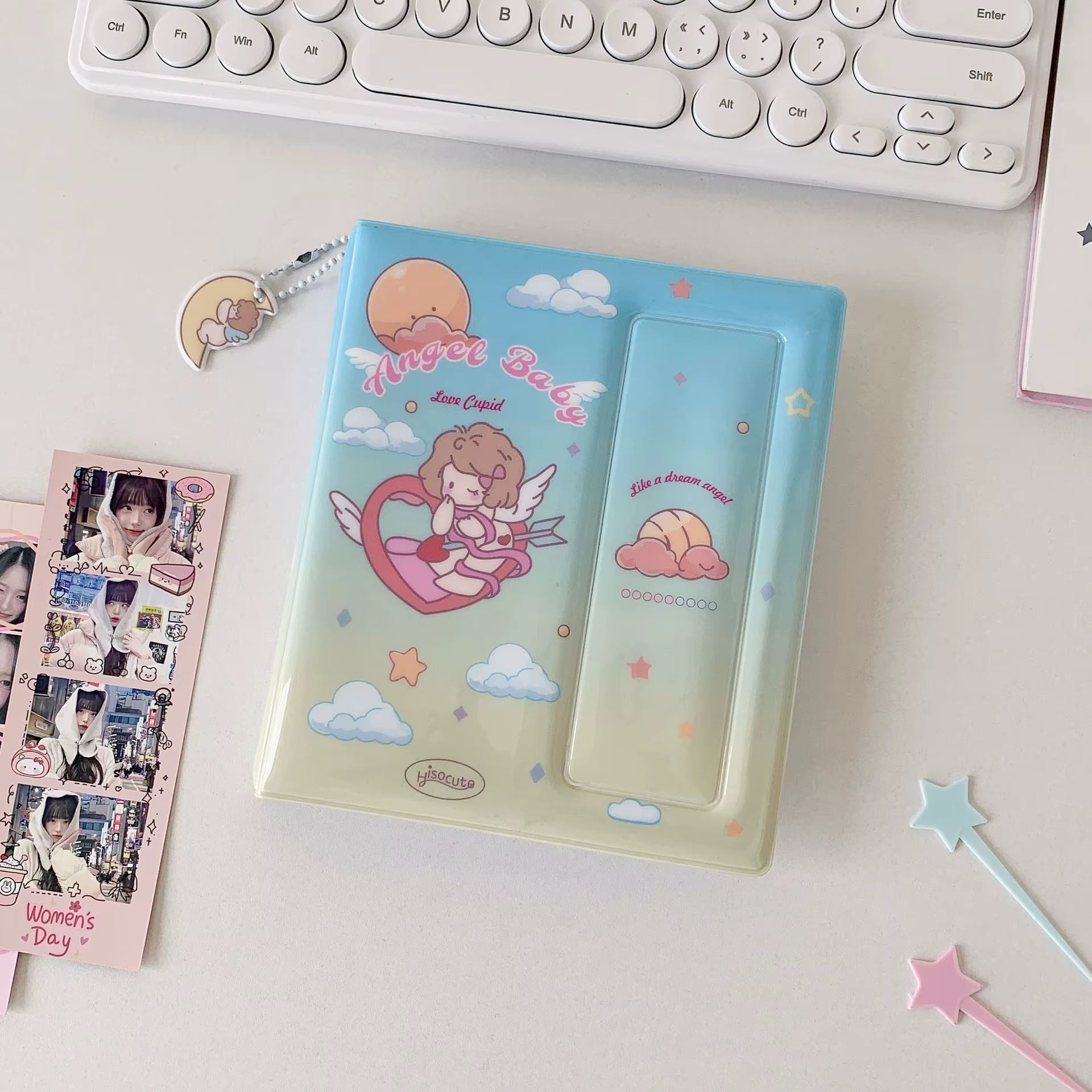 INS Style Korean Cartoon Life 4 Cut Album 6-Inch Postcard Storage Book Photo Sticker Album Polaroid Photo Collectors Album
