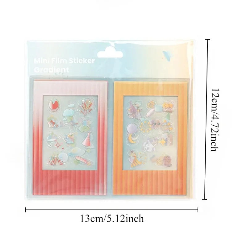 10 Pcs/Set Creative Cute Diy 3 Inch Polaroid Photo Decorative Border Stickers Small Card Decorative Stickers