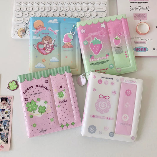 INS Style Korean Cartoon Life 4 Cut Album 6-Inch Postcard Storage Book Photo Sticker Album Polaroid Photo Collectors Album