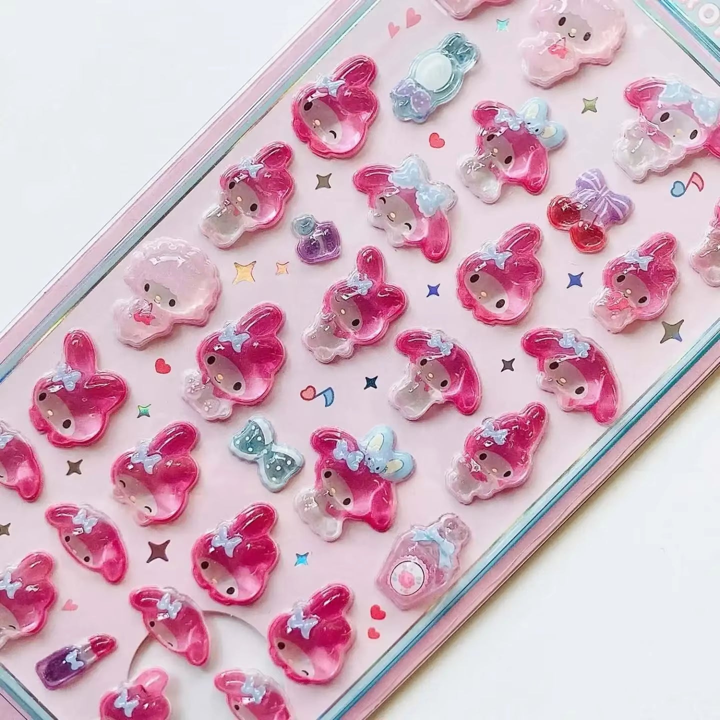 3D Resin Stickers Cute Anime Character Themed DIY Scrapbooking Decoration Gifts Collectible Toys