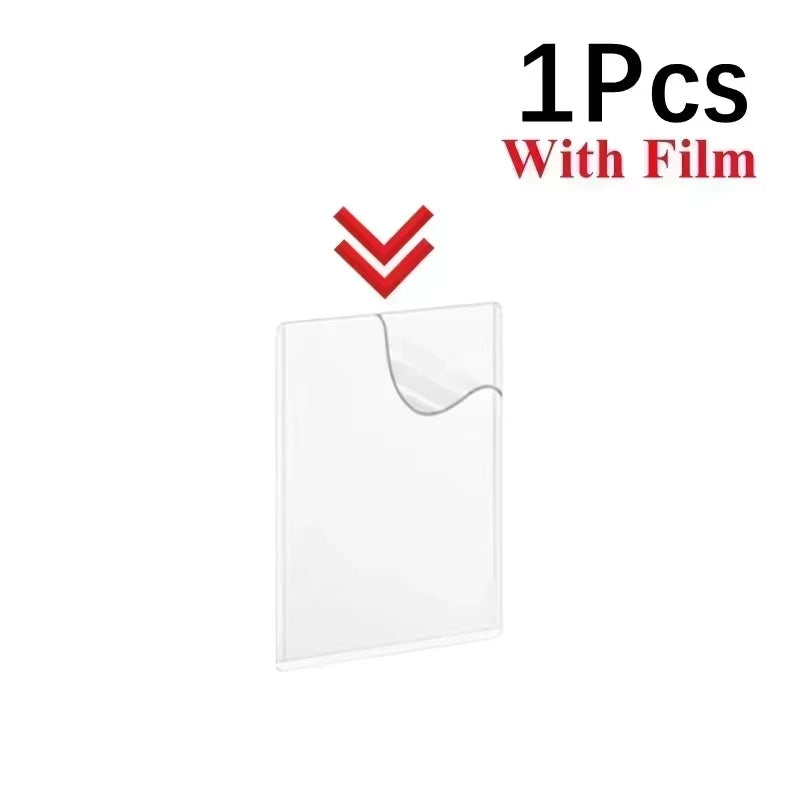 1-50PCS Transparent Korean Kpop Card Sleeve with Protective Film Clear Card Holder Idol Photo Game Card Covers 35PT