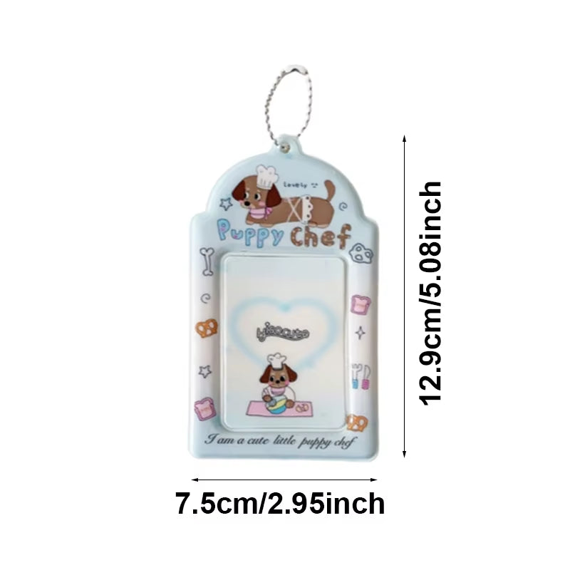 Ins Style Korea Kawaii Animal PVC Card Holders Perfect for Storing K-Pop Idol Photo Cards Display Cover 3Inch Photocard Case