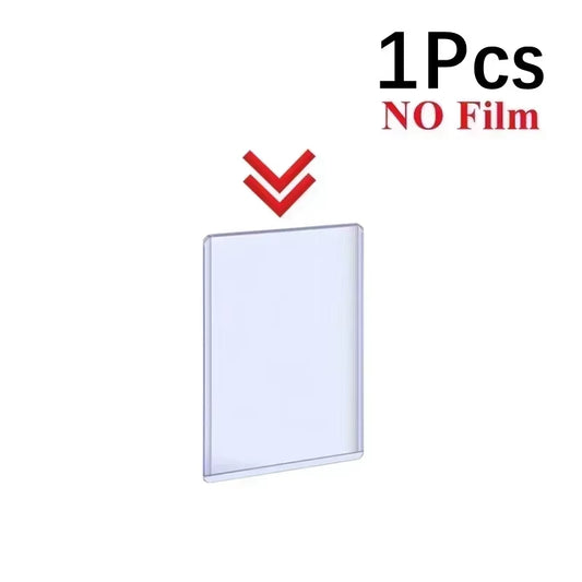 1-50PCS Transparent Korean Kpop Card Sleeve with Protective Film Clear Card Holder Idol Photo Game Card Covers 35PT