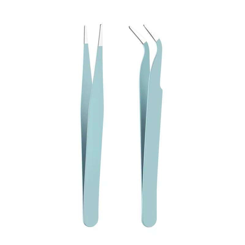 Stainless Steel Tweezers Scrapbook Sticker Tape Picking Straight Head Elbow Tweezers DIY Junk Journal Album Crafts Supplies
