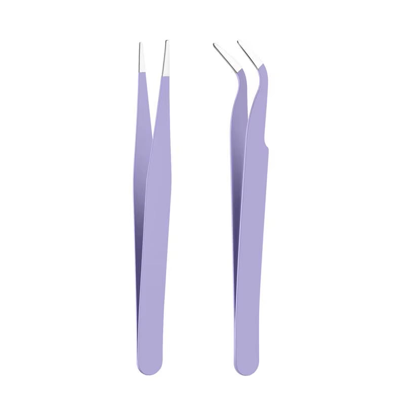 Stainless Steel Tweezers Scrapbook Sticker Tape Picking Straight Head Elbow Tweezers DIY Junk Journal Album Crafts Supplies