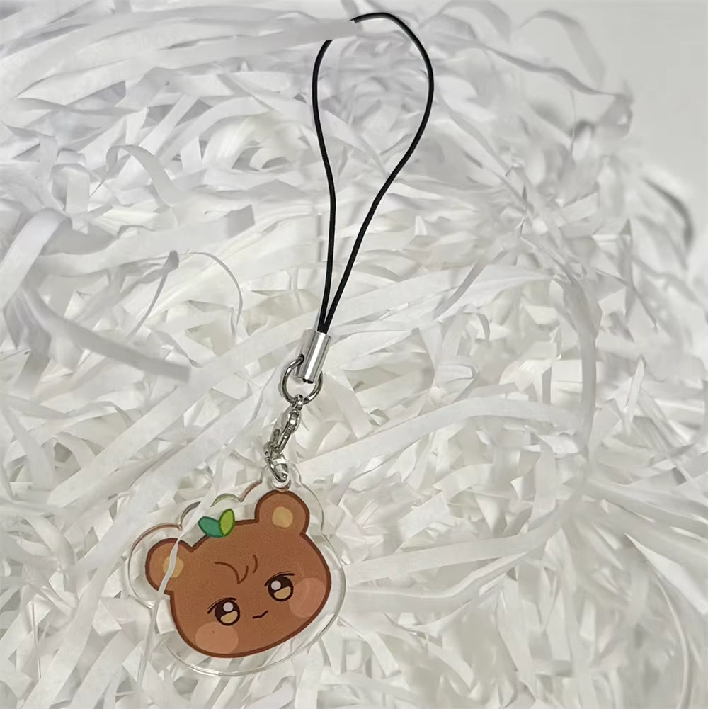 8PCS/SET KPOP ATEEZ Aniteez Inspired Pendant Phone Accessories Keychain/Keyring