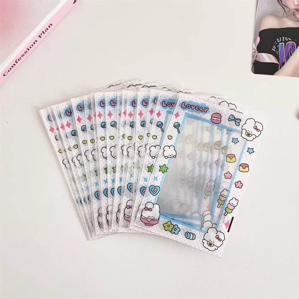 20Pcs Kawaii Animal Frame 3Inch Cards Cover Photo Cards Decoration Package
