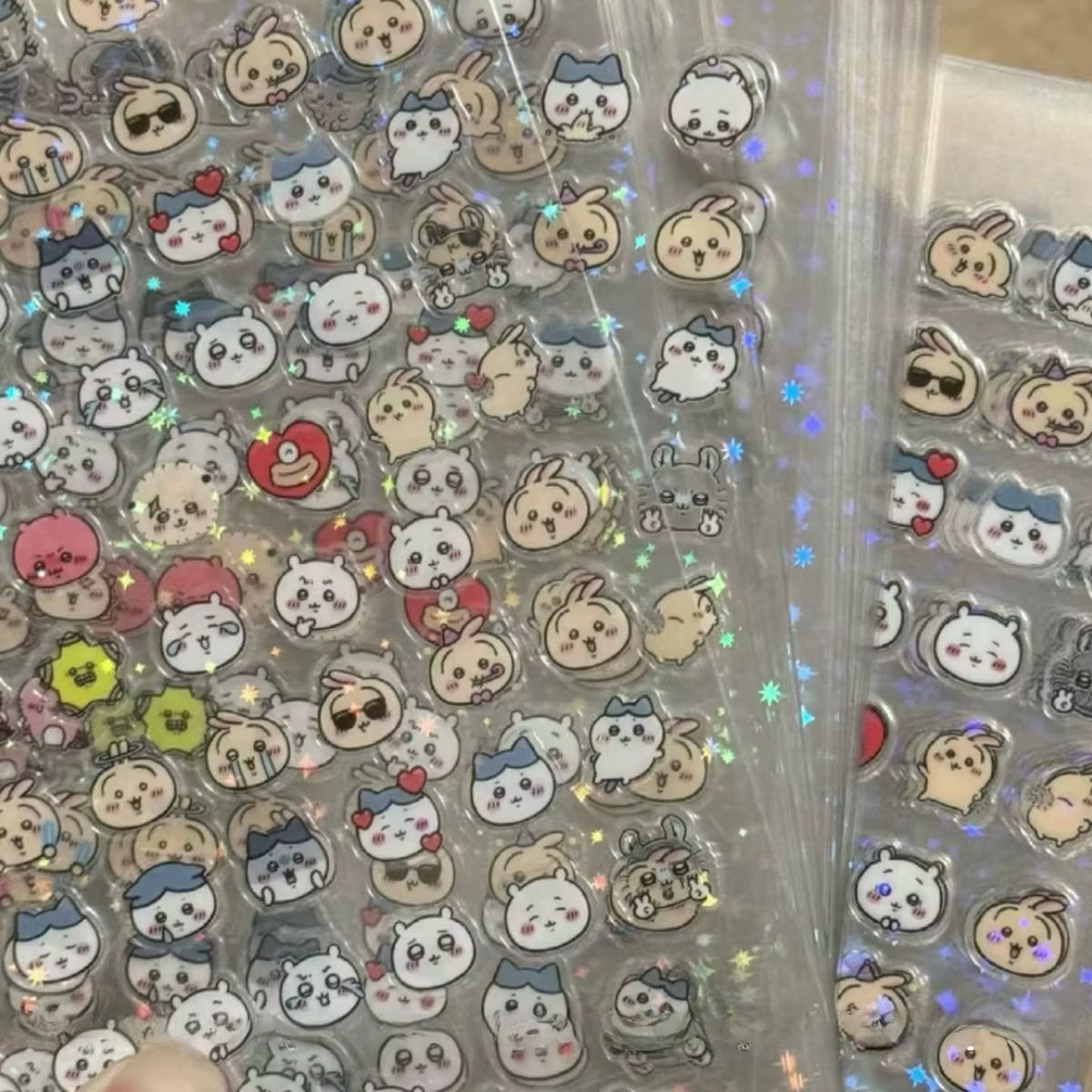 4 PCS Kawaii Mini Cartoon Waterproof Kawaii Stickers Pack Anime Accessories