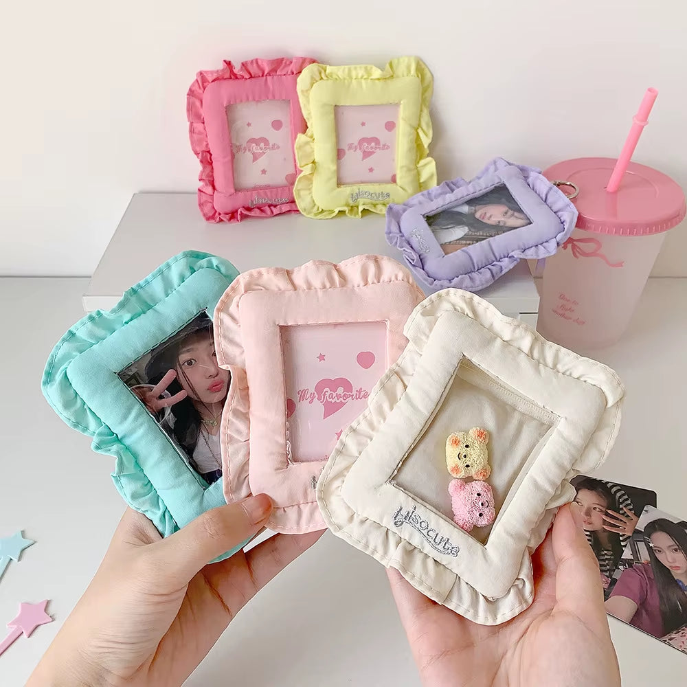 Kpop Photocard Case! Cute 3-Inch Pillow Card Holder 