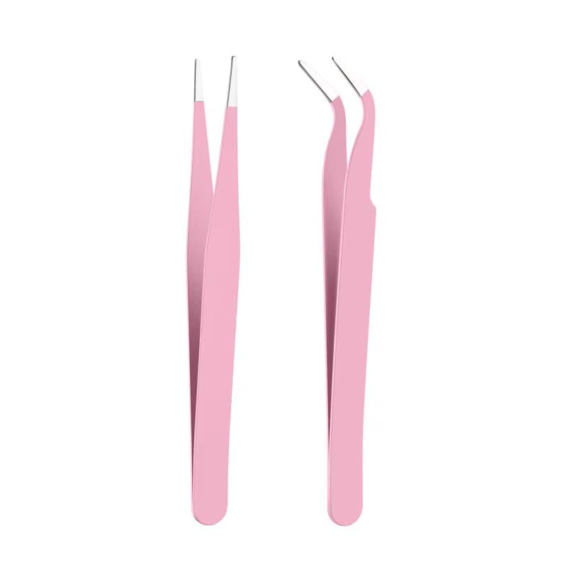 Stainless Steel Tweezers Scrapbook Sticker Tape Picking Straight Head Elbow Tweezers DIY Junk Journal Album Crafts Supplies