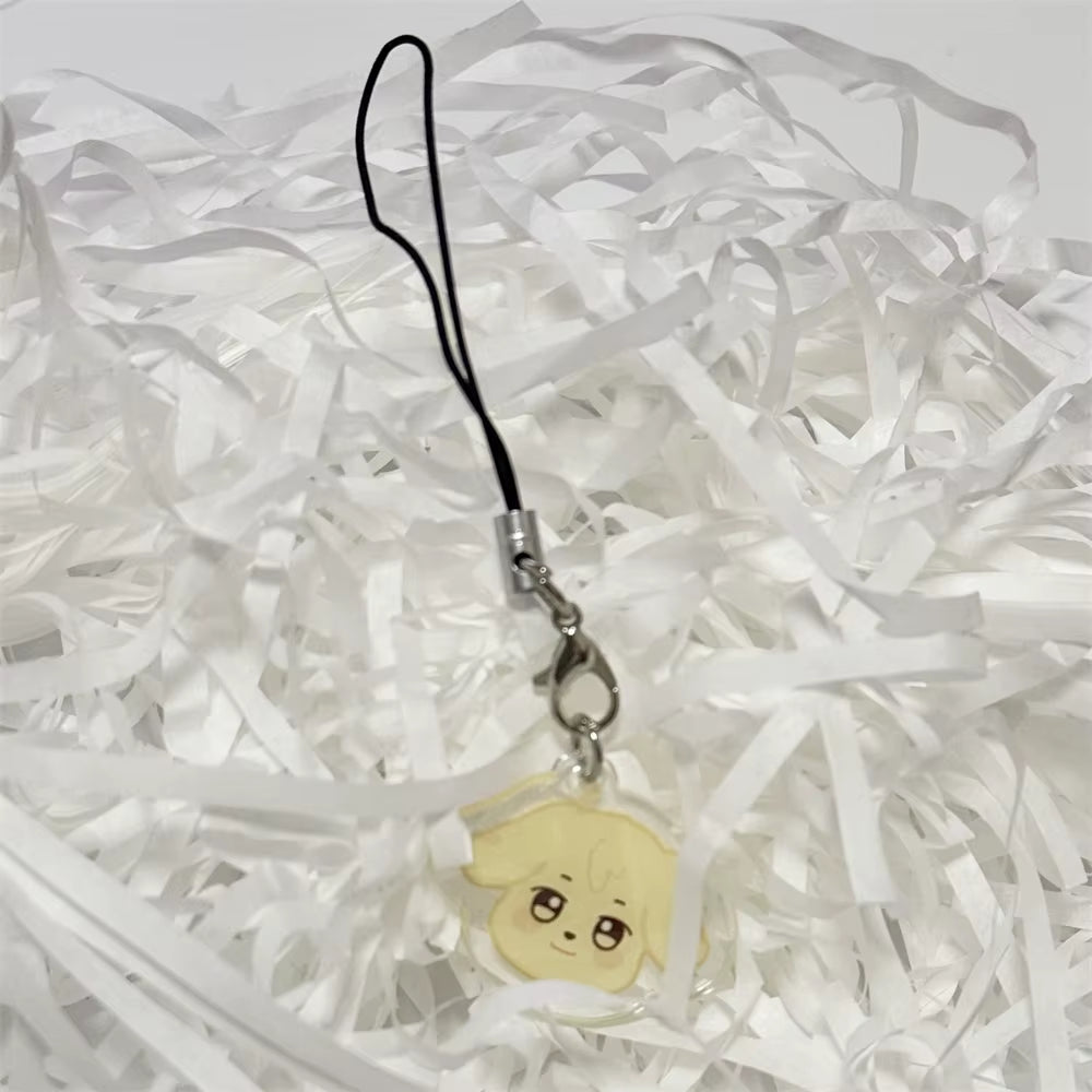 8PCS/SET KPOP ATEEZ Aniteez Inspired Pendant Phone Accessories Keychain/Keyring