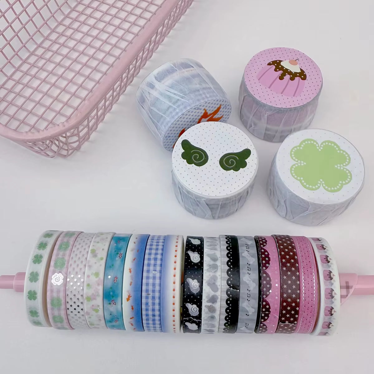 Ultra Thin Washi Tape Silver Foil 4Mm Scrapbook Tape Washi Tape Stickers Border Stripes Basic Journal Decor