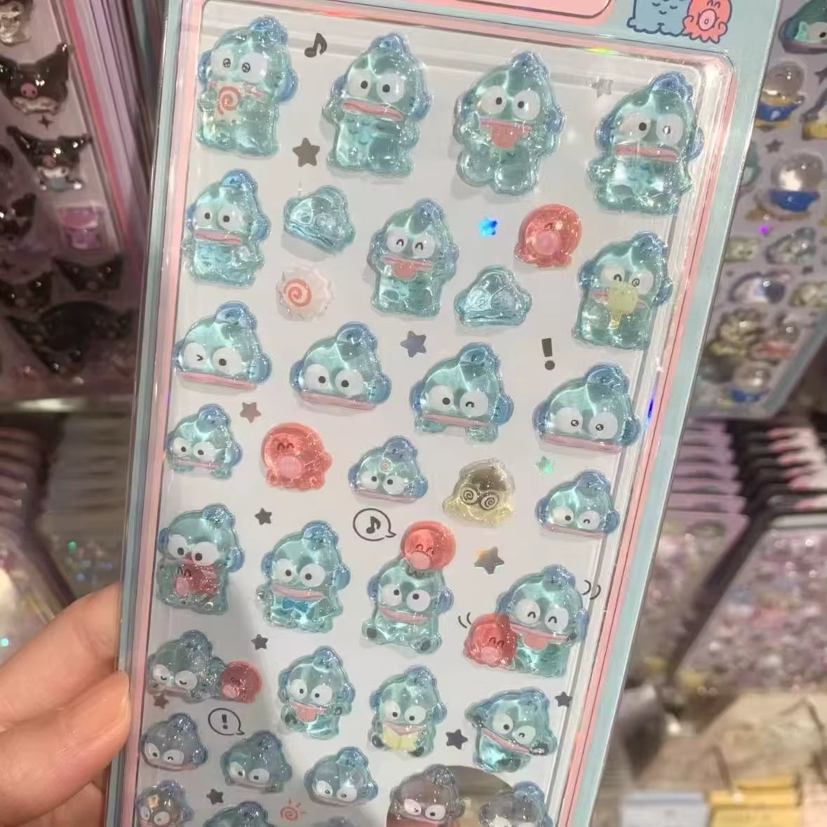 3D Resin Stickers Cute Anime Character Themed DIY Scrapbooking Decoration Gifts Collectible Toys