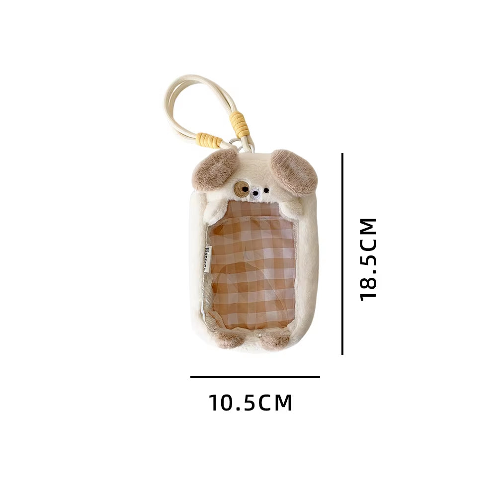INS Style Kawaii Cartoon Puppy Cat Shape Portability Toy Bag Girl with Pendant Bar Cartoon Backpack Student Out Display Bag