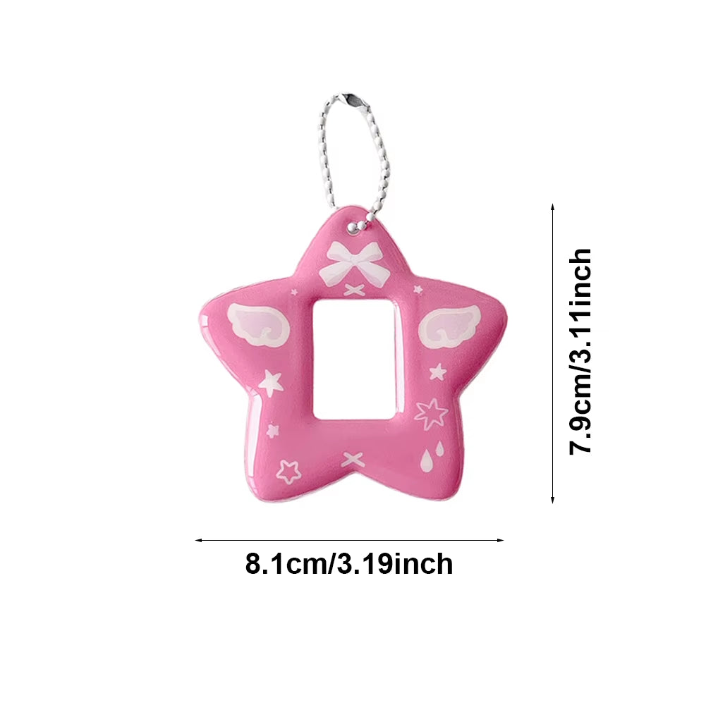 Ins Style Cute Star Shaped 2 Inch Mini Photo Card Holder K-Pop Idol Photo Sticker Holder Goo Card Decoration Holder