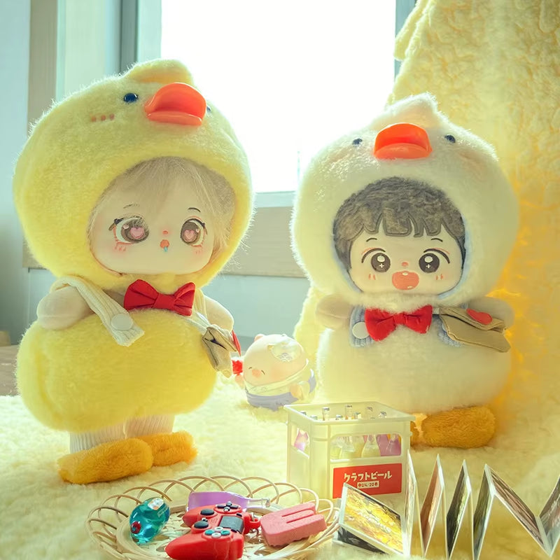 For 20Cm Cotton Idol Doll Hat Capybara/Pig/Frog/Duck Hat Cute Doll Accessories Foxes/Bee Headband Kids Girls Birthday Gifts