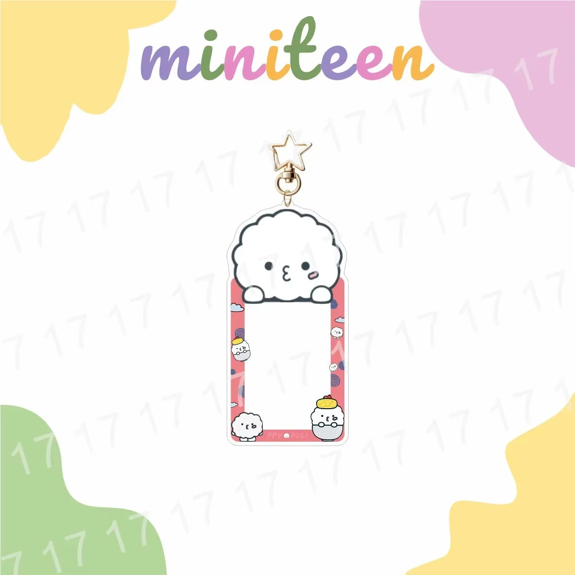 13Pcs Kpop Miniteen 17 Card Holder Keychain S.COUPS JEONGHAN JOSHUA JUN HOSHI Kawaii LOMO Card Cover Christmas Gift Fans Keyring