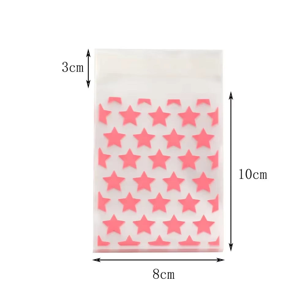 50Pcs Star Transparent Photocard Protect Cover Kpop Papeleria Small Thing Organzier Pouch Card Holders
