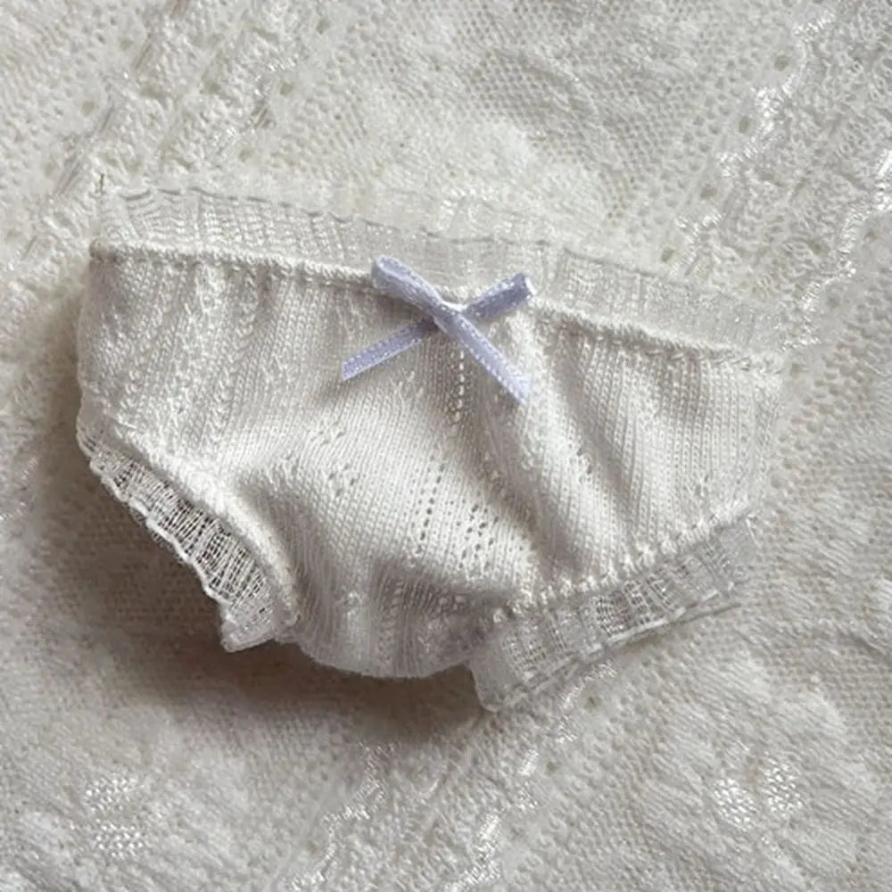 Doll Clothes Panties Lace Underwear 20Cm Cotton Underpant Knickers Clothing Accessories for 1/11 Ob11 Dolls for 1/12Bjd Doll