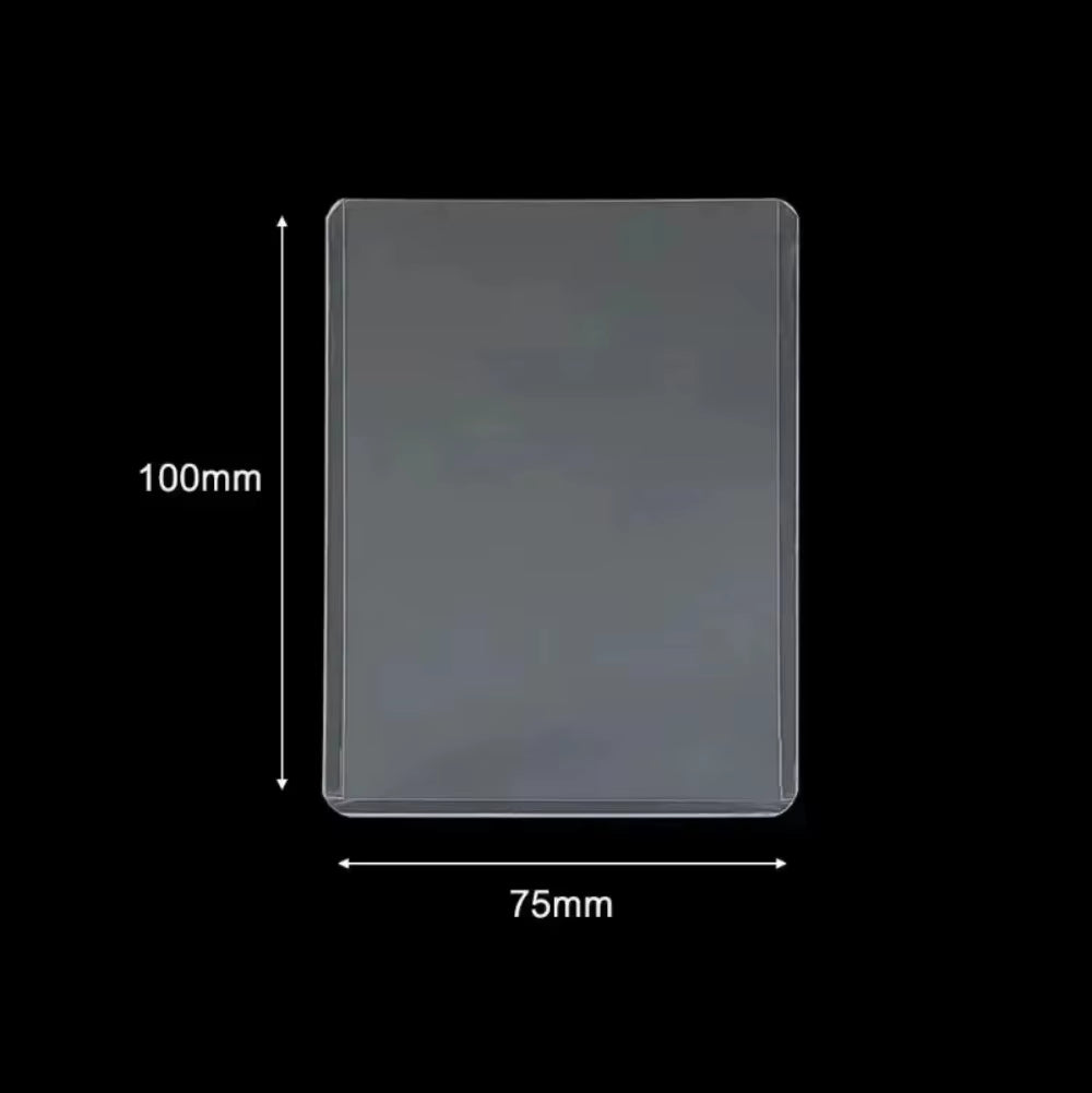 1-50PCS Transparent Korean Kpop Card Sleeve with Protective Film Clear Card Holder Idol Photo Game Card Covers 35PT