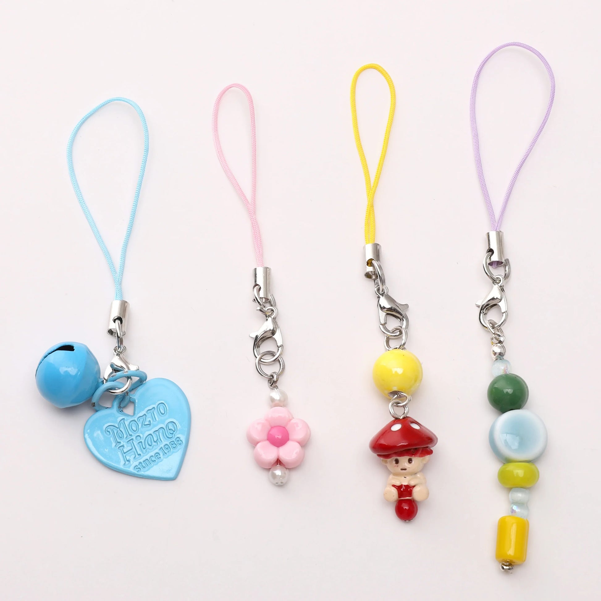 10Pcs Polyester Lanyard Lariat Strap Cord Clasp Rope Keychains Cellphone Hook Keyring Bag Accessories Key Ring Making Supplies